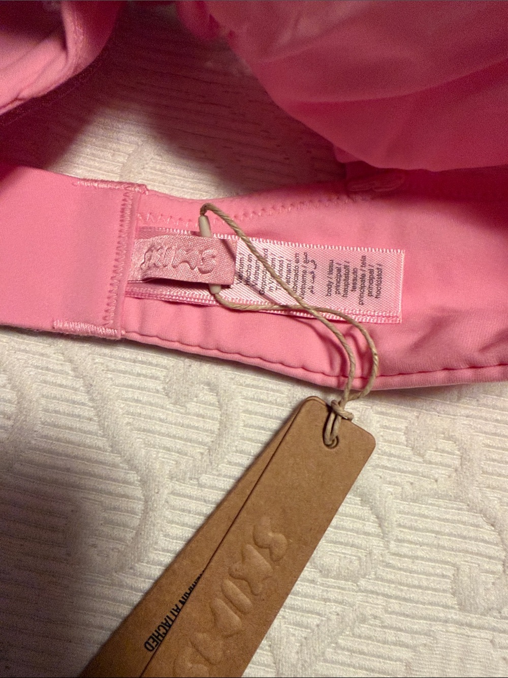 SKIMS fit everybody lace unlined Demi bra and lace dipped thong. NWT 36D and Med - Picture 5 of 8
